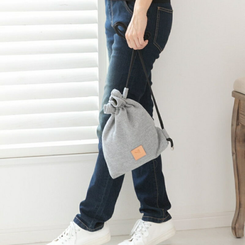 【ふるさと納税】感動を生む吊り編みの技！天竺ニット巾着ショルダーバッグ サムネイル2