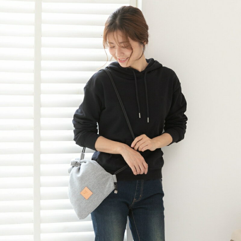 【ふるさと納税】感動を生む吊り編みの技！天竺ニット巾着ショルダーバッグ サムネイル3