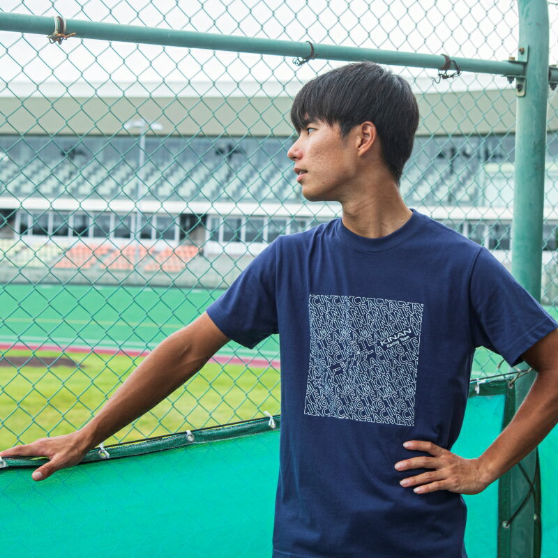 【ふるさと納税】 KINAN Racing TeamオリジナルTシャツ【ダークブルー】＆オリジナルドリンクボトルセット / 自転車 公式 スポーツ 限定品 限定 チーム ロード レース チーム ロードレース レースチーム レーシング サムネイル3