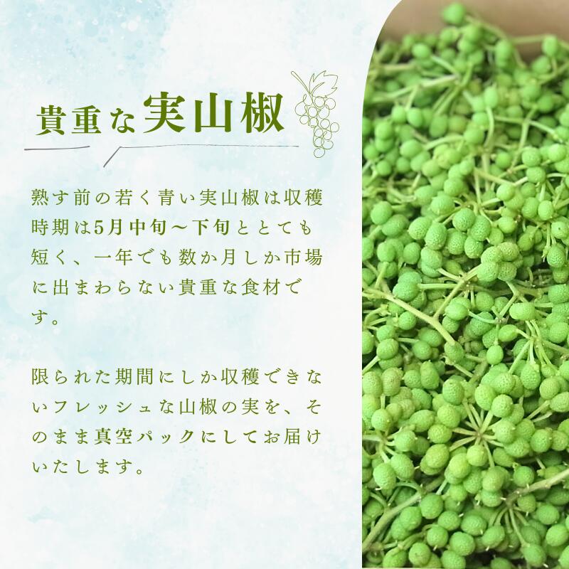 【ふるさと納税】 山椒 冷凍 ぶどう生実山椒 500g 《 レビューキャンペーン 実施中 ! 》/ 山椒 野菜 冷凍 香辛料 調味料 スパイス 青実山椒 冷凍便 サムネイル3