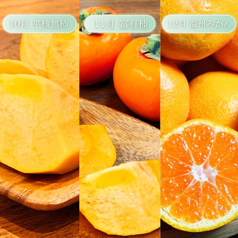 【ふるさと納税】 【10・11・12月 全3回】和歌山産 みかんと柿のお楽しみ 定期便 【魚鶴】【UT111】 | フルーツ 果物 くだもの みかん 柿 食品 人気 おすすめ 送料無料 サムネイル2