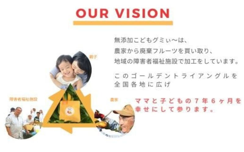 【ふるさと納税】 【8袋セット】和歌山県産を中心にした国内産の規格外フルーツ100%！無添加こどもグミぃ〜。子どもに罪悪感なく与えられる☆ | グミ 無添加 フルーツ お菓子 和歌山 ふるさと納税 返礼品 サムネイル3