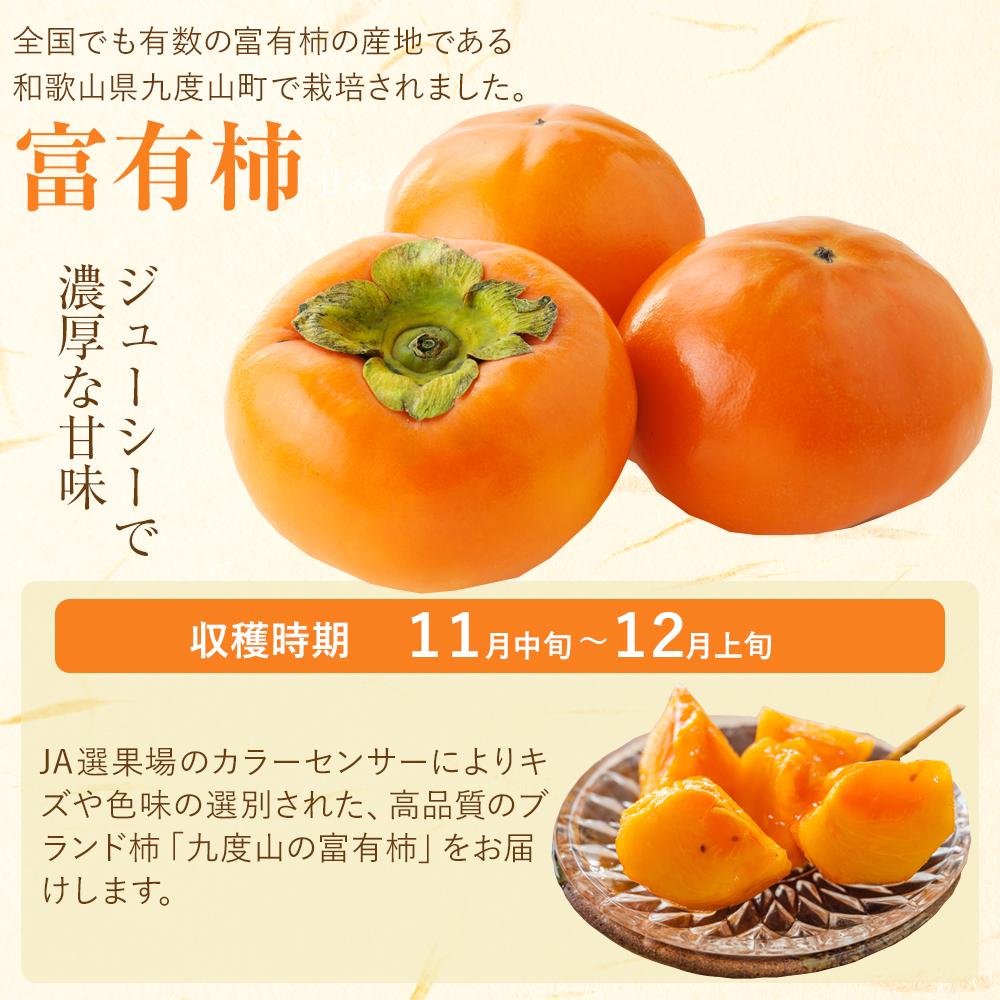 【ふるさと納税】【2025年発送】九度山の富有柿 秀品 約7.5キロ　カラーセンサー選果　L～4Lサイズ(32～22玉) | フルーツ かき 柿 カキ 期間限定 果物 くだもの 和歌山県 九度山町 九度山 和歌山 楽天ふるさと 納税 返礼品 お取り寄せグルメ お取り寄せ グルメ カキ サムネイル2