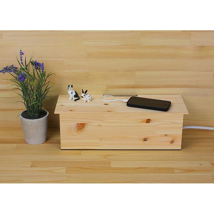 【ふるさと納税】タツクラフト ひのき張り ケーブルBOX L 【Tk278】 | 橋本達之助工芸 TATSU-CRAFT おしゃれ 送料無料 日用品 サムネイル2