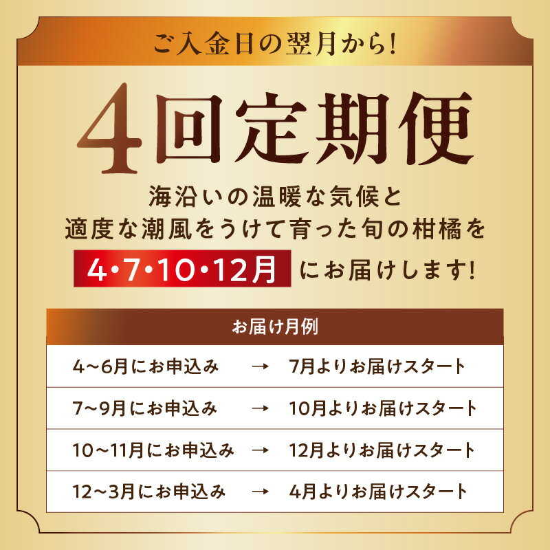 【ふるさと納税】【定期便 4回】 春夏秋冬 お試し プレミアム 柑橘セット カラマンダリン バレンシアオレンジ 有田みかん 田村みかん フルーツ 柑橘 果物 果実 デザート 国産 食品 濃厚 甘い お取り寄せ 和歌山県 湯浅町 送料無料 サムネイル3