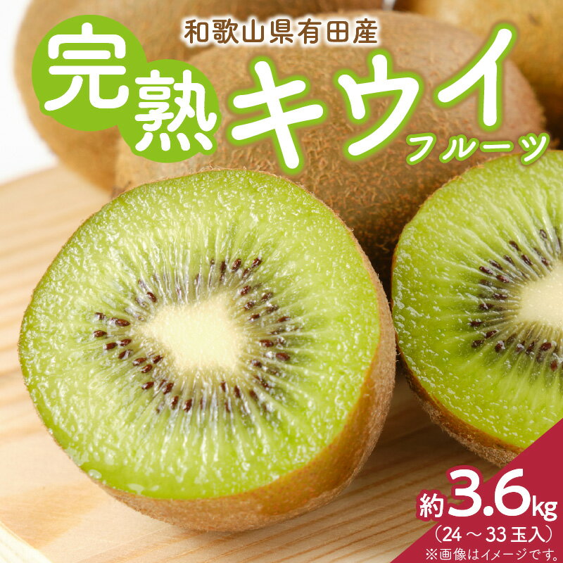 【2026年先行予約】【限定】 有田でとれた 完熟 キウイフルーツ 3.6kg (M～3Lサイズおまかせ)【キウイ グリーンキウイ フルーツ 国産】
