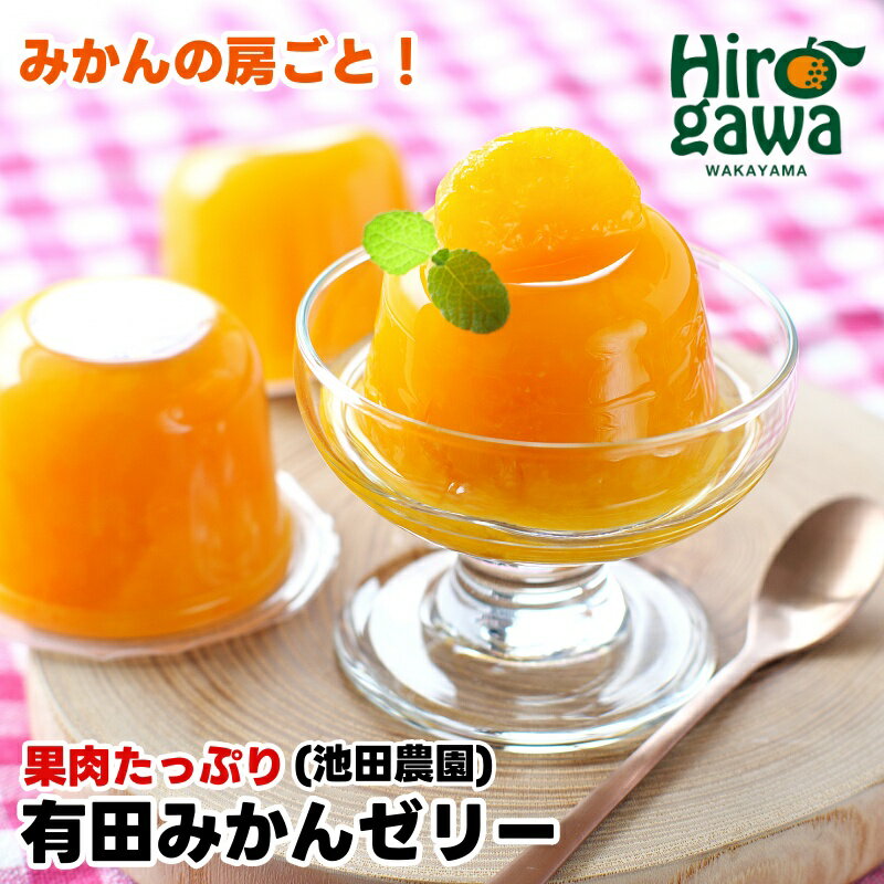 有田 みかんゼリー 果肉たっぷり / 温州みかん ゼリー 柑橘 和歌山 10000円 ※北海道・沖縄・離島への配送不可 //drink