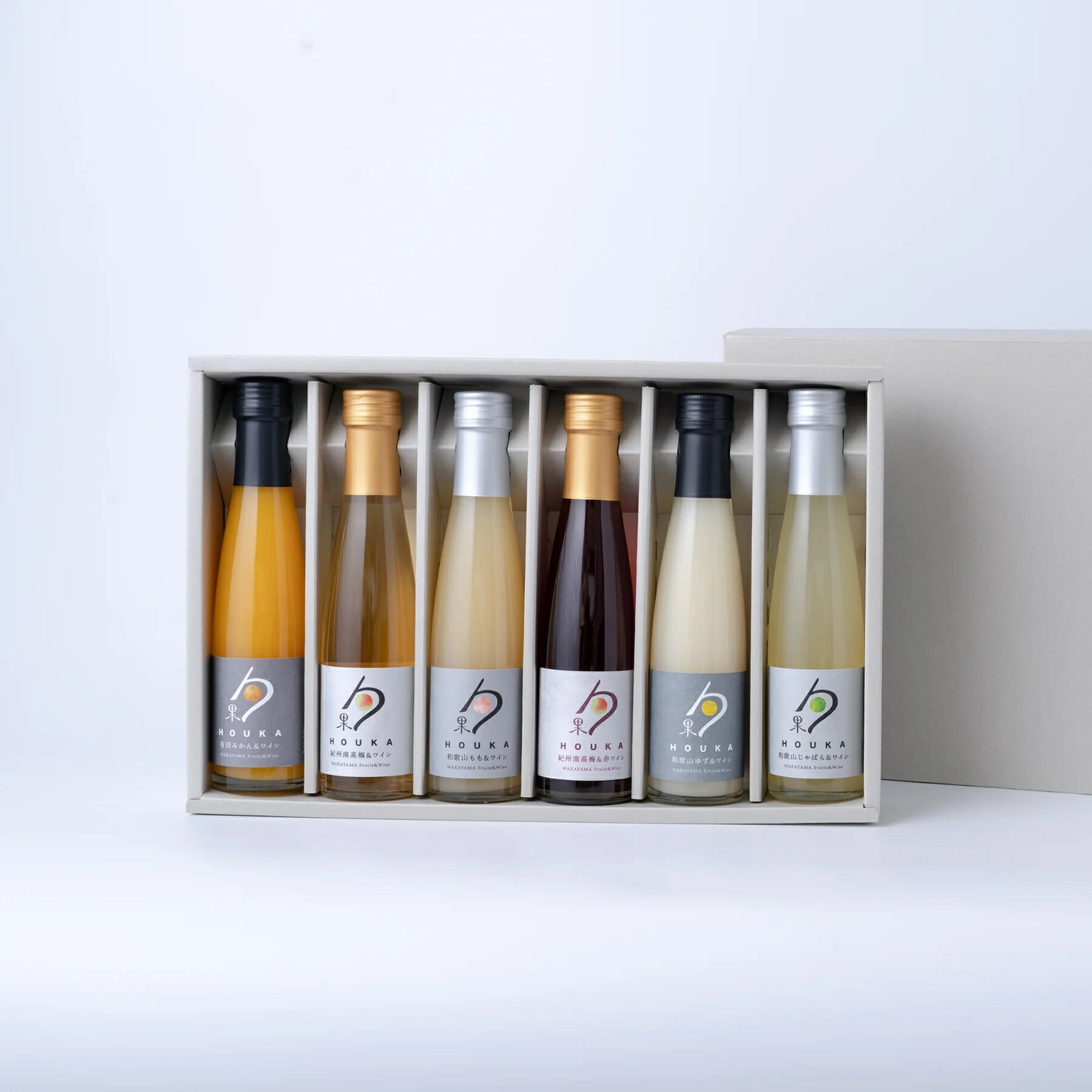 【ふるさと納税】 勹果(ほうか) 飲み比べセット 180ml×6本セット / 酒 ワイン リキュール みかん 桃 梅 ゆず じゃばら 赤ワイン 白ワイン アルコール 和歌山 ギフト 贈答品 誕生日 父の日 母の日 プレゼント 贈り物 //alcohol サムネイル2