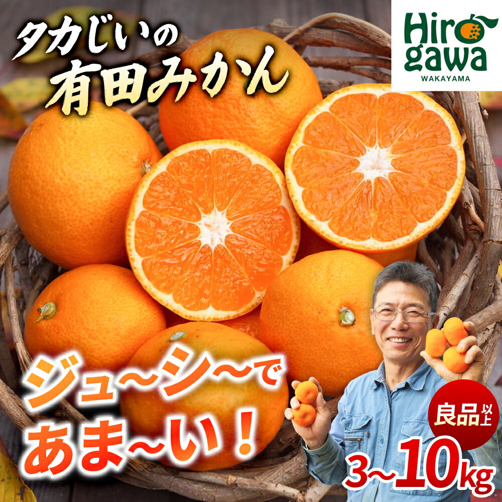 【ふるさと納税】 タカじいの 有田みかん 小玉 大玉 サイズ混合 / 温州みかん 有田 みかん 甘い 家庭用 和歌山 柑橘 3kg 5kg 10kg ※2026年10月～2027年2月上旬に順次発送 //mandarin - 画像2