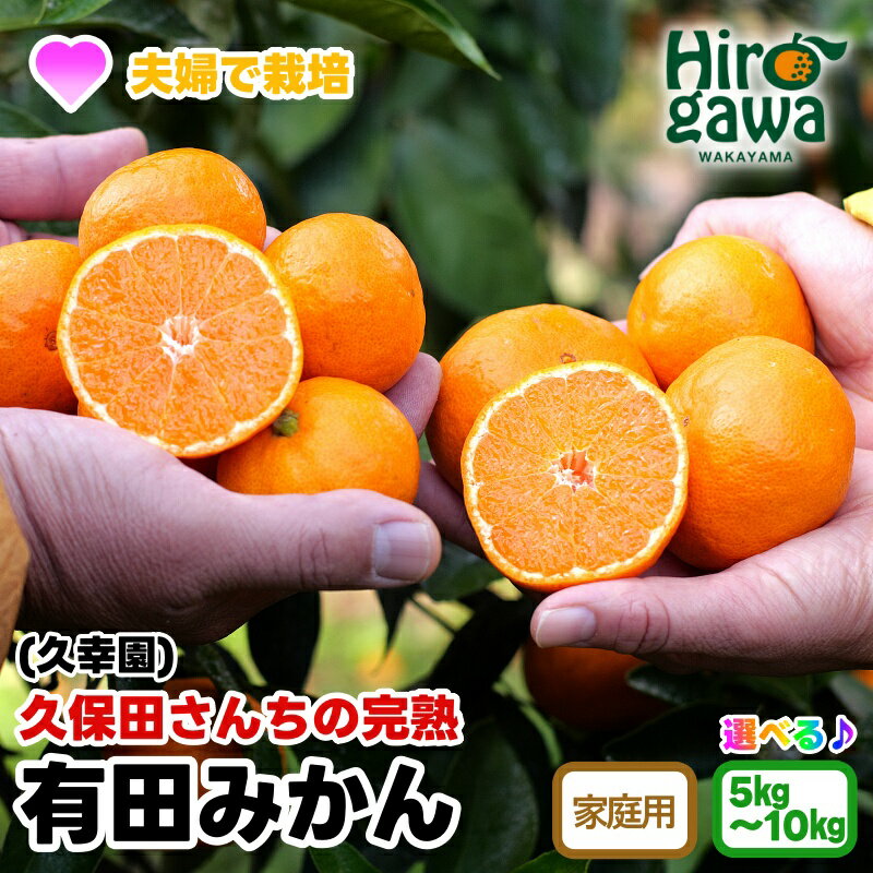 完熟 有田 みかん 訳あり 久幸園 / 温州みかん 有田みかん 甘い 家庭用 和歌山 柑橘 5kg 10kg 10000円 ※11～12月順次発送 //mandarin