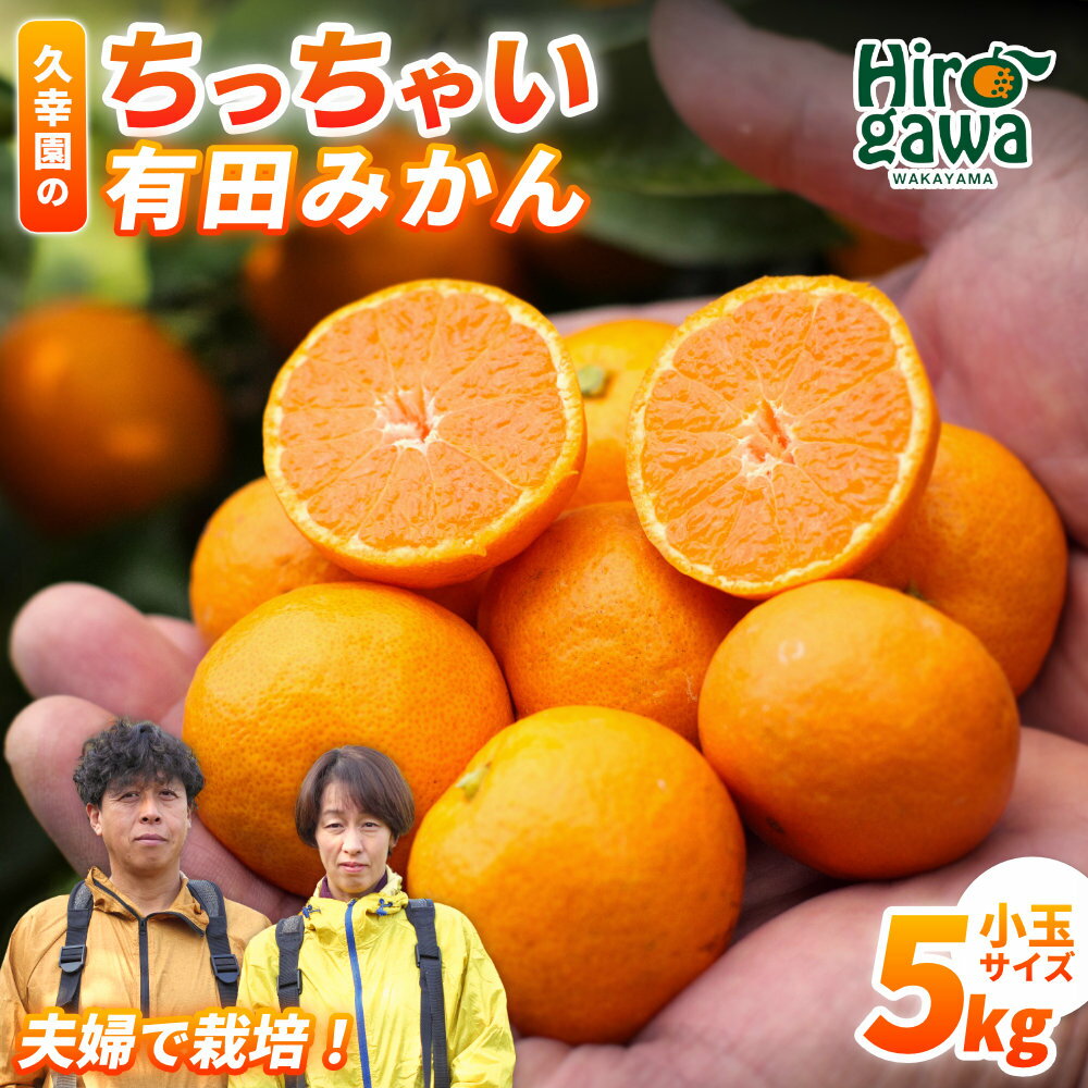 ちっちゃい 有田 みかん 久幸園 / 温州みかん 有田みかん 甘い 小玉 和歌山 柑橘 5kg ※2026年11月下旬〜2027年1月下旬に順次発送 //mandarin