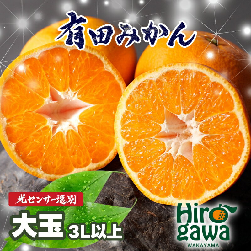 こだわりの 有田 みかん 7.5kg 10kg (3Lサイズ以上) 12000円 家庭用 光センサー選別 / 温州みかん 有田みかん 甘い お試し 送料無料 和歌山 柑橘 ※11月中旬～12月下旬に順次発送 ※北海道・沖縄・離島への配送不可 //mandarin