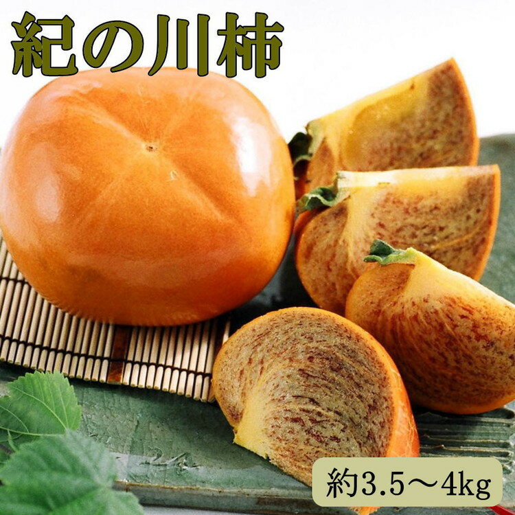 【希少】紀の川柿(種無し)約3.5～4kg・秀品 ｜柿 カキ フルーツ 果物 和歌山 先行予約 かき たねなし 国産 産地直送 美浜町※2025年10月中旬～11月中旬頃に順次発送予定