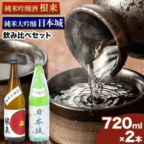 日本城 純米大吟醸酒 純米吟醸酒 根来 飲み比べセット 720ml×2本セット 厳選館《90日以内に出荷予定(土日祝除く)》 和歌山県 日高町 酒 純米吟醸 飲み比べ 1440ml 純米大吟醸酒 純米吟醸酒