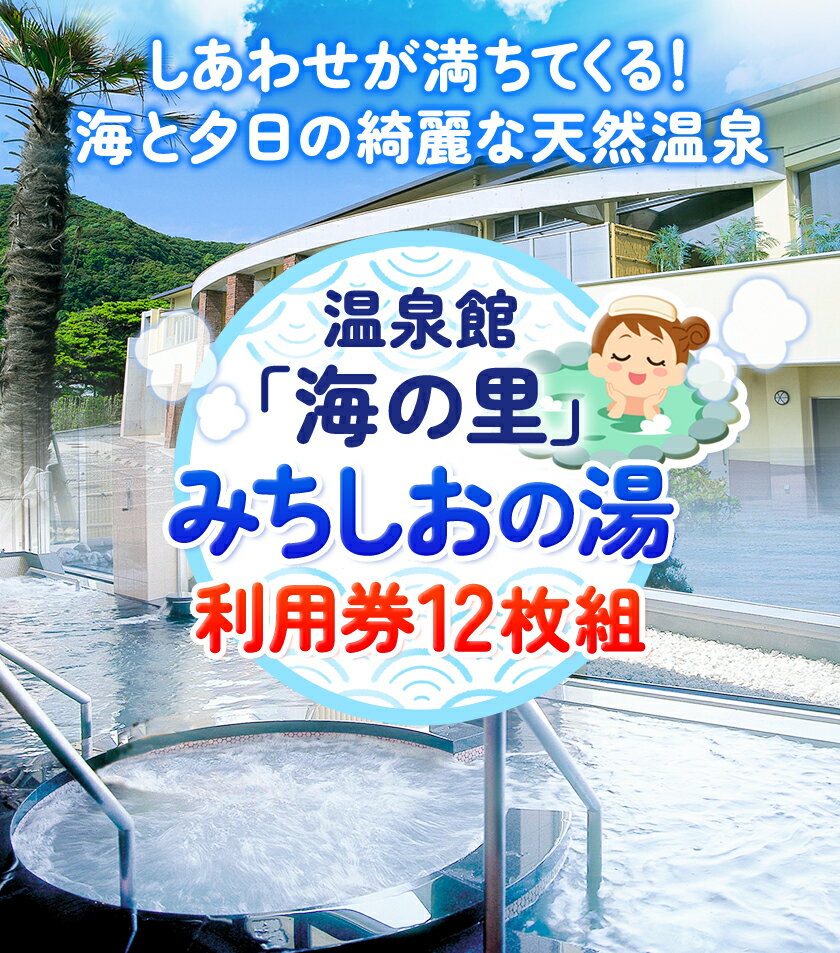 【ふるさと納税】【温泉館「海の里」みちしおの湯】利用券 12枚組 日高町役場《30日以内に出荷予定(土日祝除く)》和歌山県 日高町 温泉 チケット 天然温泉 家族温泉 露天風呂 サムネイル2
