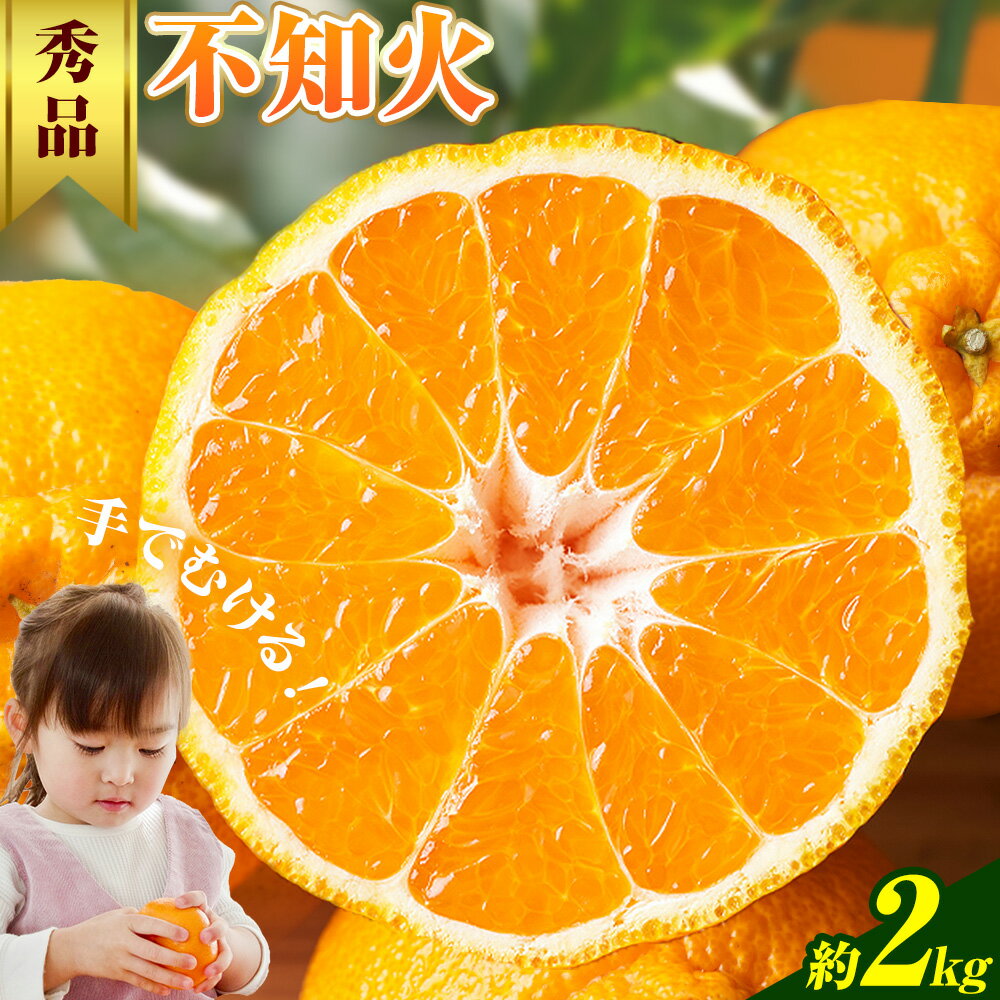不知火 秀品 約2kg 20玉前後 農園誉《2026年2月上旬-2月下旬頃出荷》 和歌山県 日高川町 不知火 みかん ミカン フルーツ 果物 柑橘