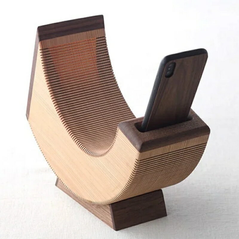 【ふるさと納税】 iPhone SPEAKER AMMO / スピーカー 電源不要 インテリア アイフォンスピーカー 持ち運び 木 真鍮 サムネイル2