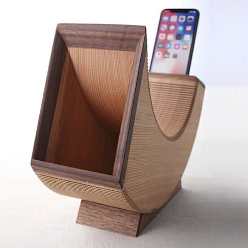 【ふるさと納税】 iPhone SPEAKER AMMO / スピーカー 電源不要 インテリア アイフォンスピーカー 持ち運び 木 真鍮 サムネイル3