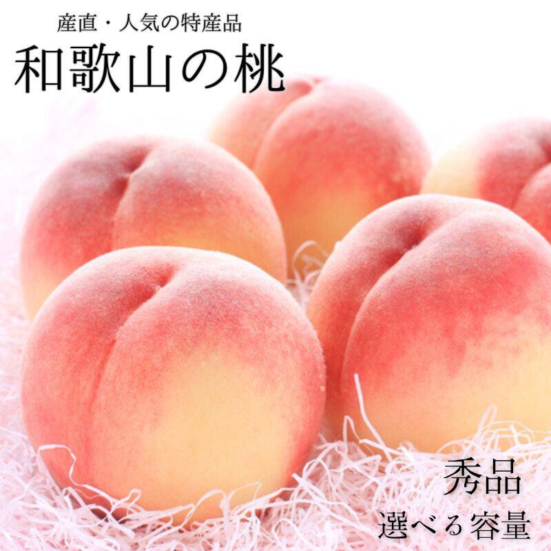 和歌山の桃 秀品　【選べる容量】※2026年6月下旬～2026年8月上旬頃順次発送 / もも フルーツ 果物 甘い ジューシー くだもの お取り寄せ 夏ギフト 人気 贈り物 贈答 プレゼント お中元 和歌山 モモ 【選べる容量】 【産直・人気の特産品】