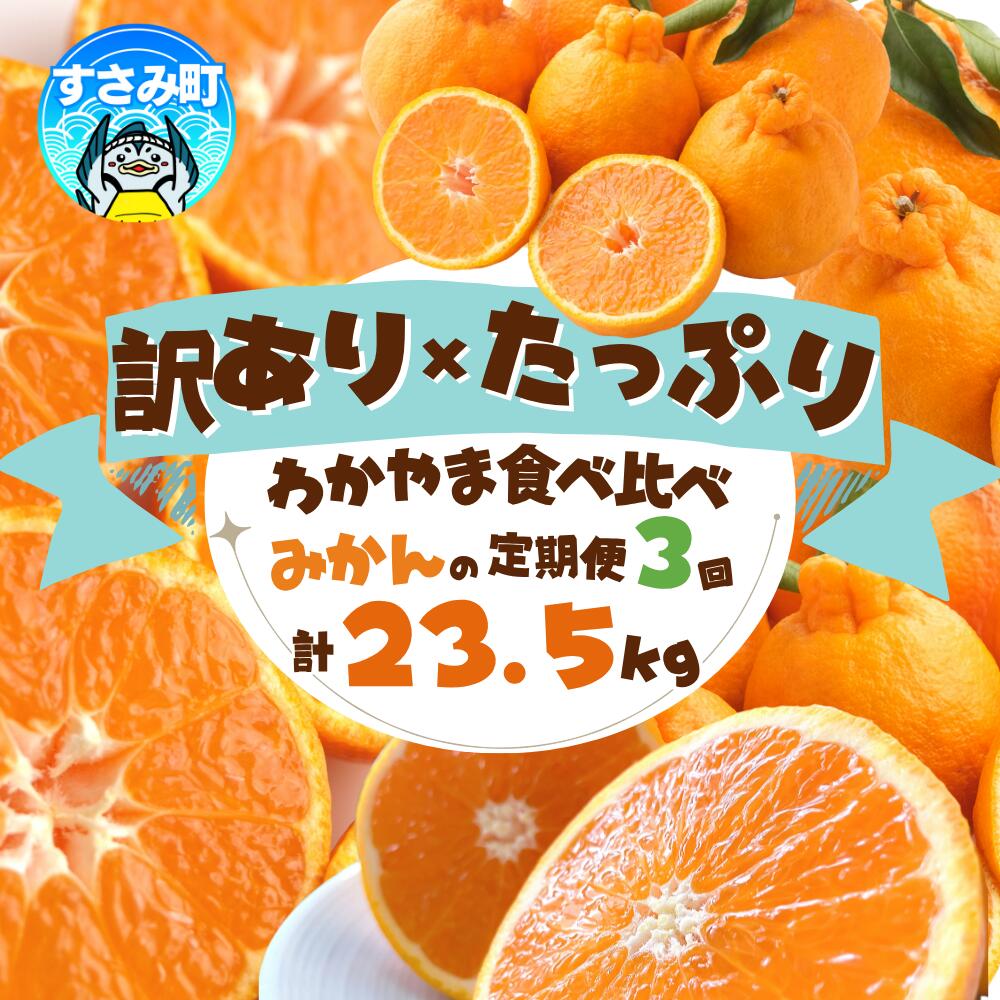 訳ありみかんの定期便 【3か月】 / 定期便 みかん フルーツ定期便 みかん定期便 柑橘 果物定期便 果物 フルーツ オレンジ 温州みかん 不知火 清見オレンジ 訳あり
