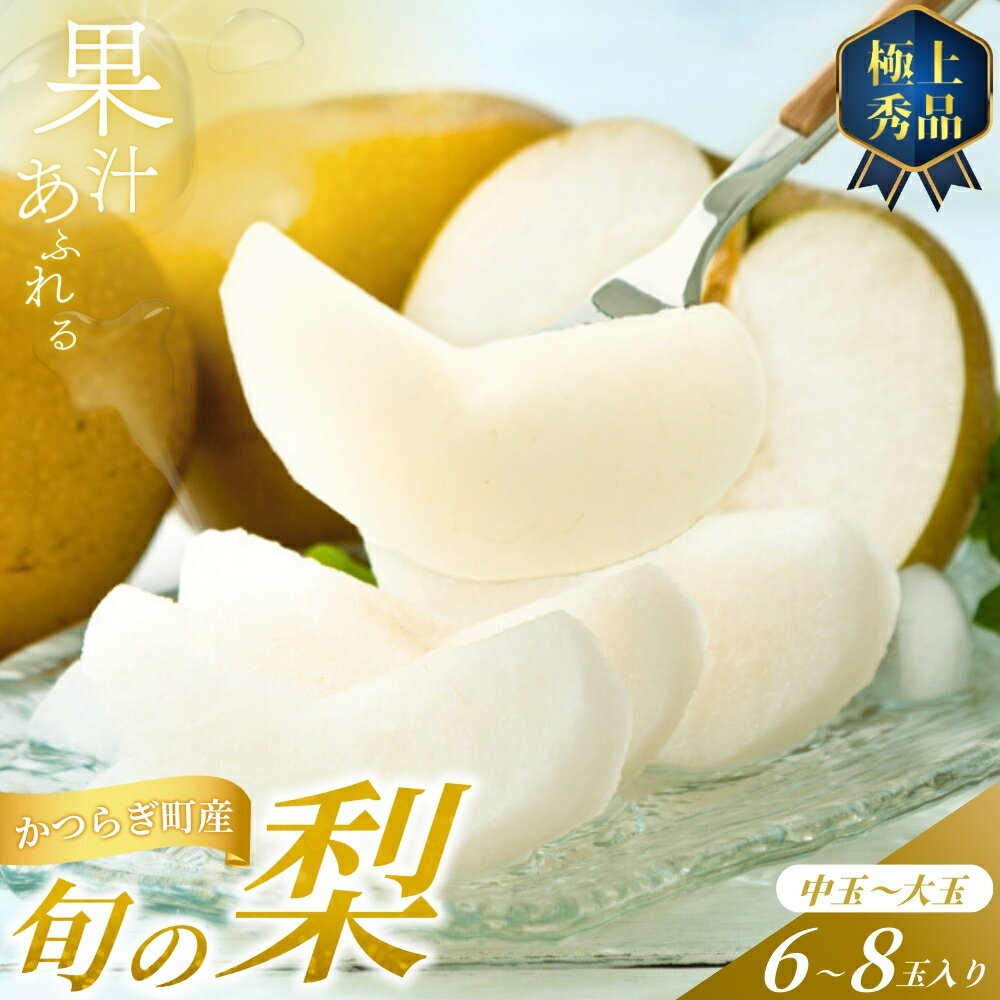 【先行予約】旬の梨(幸水ー豊水ーあきづき) 極上秀品（中玉〜大玉）6〜8個入り 2026年8月中旬～9月中旬頃に順次発送予定（お届け日指定不可）/ 和歌山 梨 フルーツ 果物 くだもの【kgr015】
