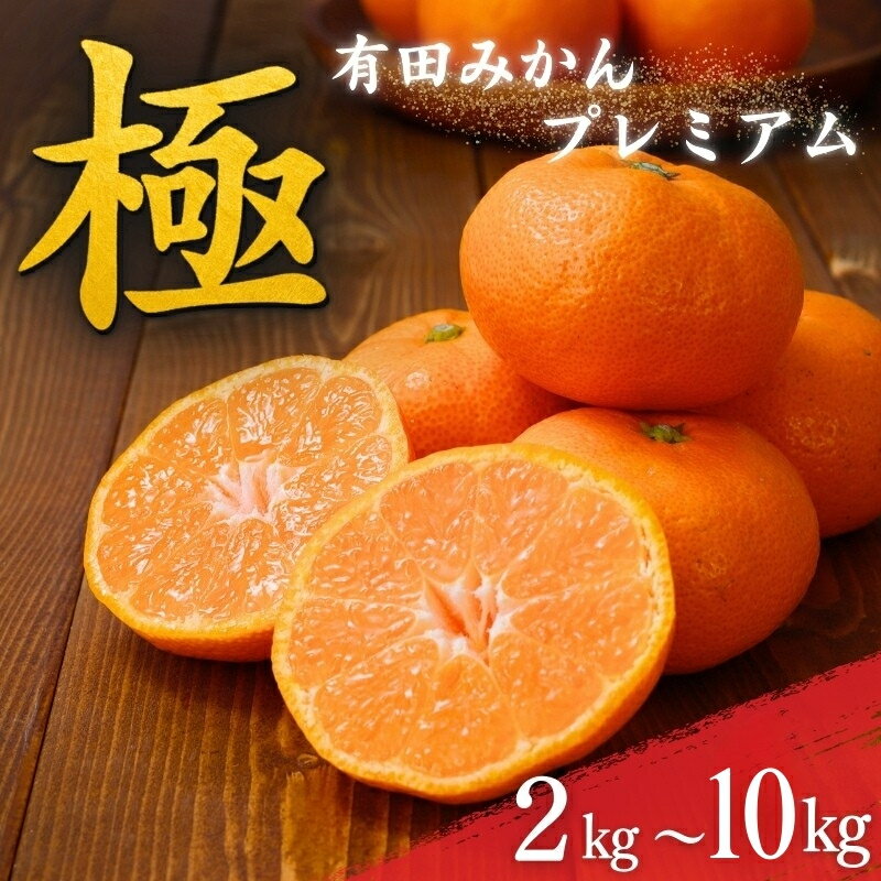 みかん 極 有田みかん プレミアム 選べる容量 【光センサー高糖度選別品】 2S〜Lサイズ みかん ミカン 柑橘 フルーツ 果物 くだもの 有機質肥料100% ※2025年11月下旬〜2026年1月上旬頃に順次発送予定