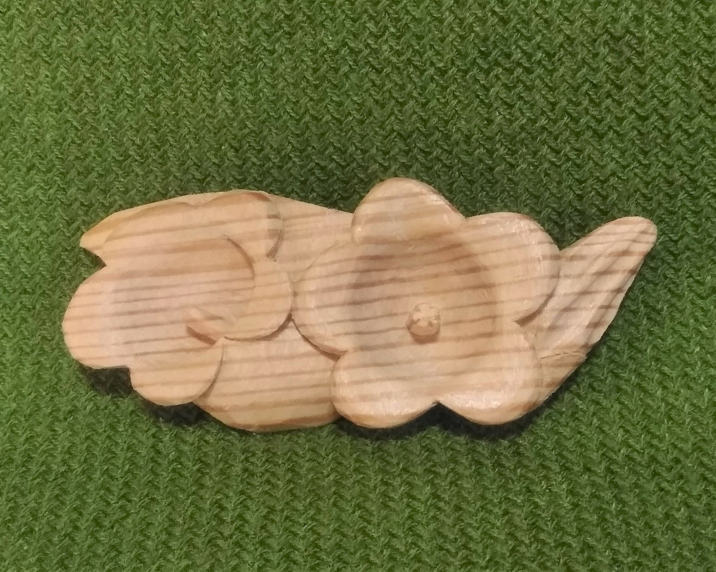 【ふるさと納税】 3月の帯留め（カンパニュラ）（兼ブローチ） 手作り 木彫り 帯留め ギフト 贈答 サムネイル2