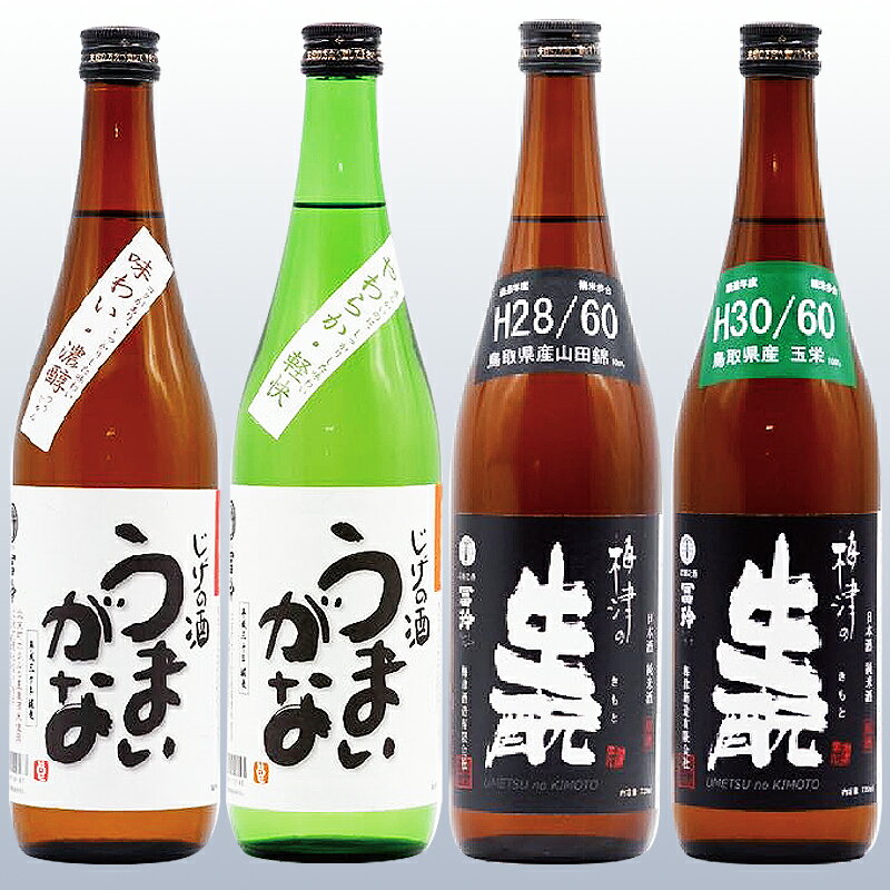 【ふるさと納税】C25-017 鳥取県の美味しい酒　日本酒　4本セットB サムネイル2