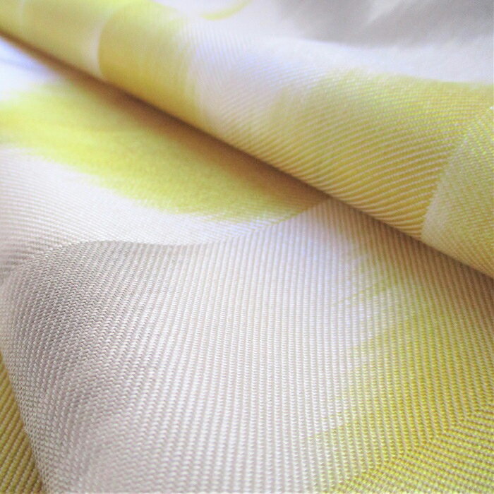 【ふるさと納税】F24-086 山下健 板締絣九寸名古屋帯（黄×鼠）【数量限定】 サムネイル3