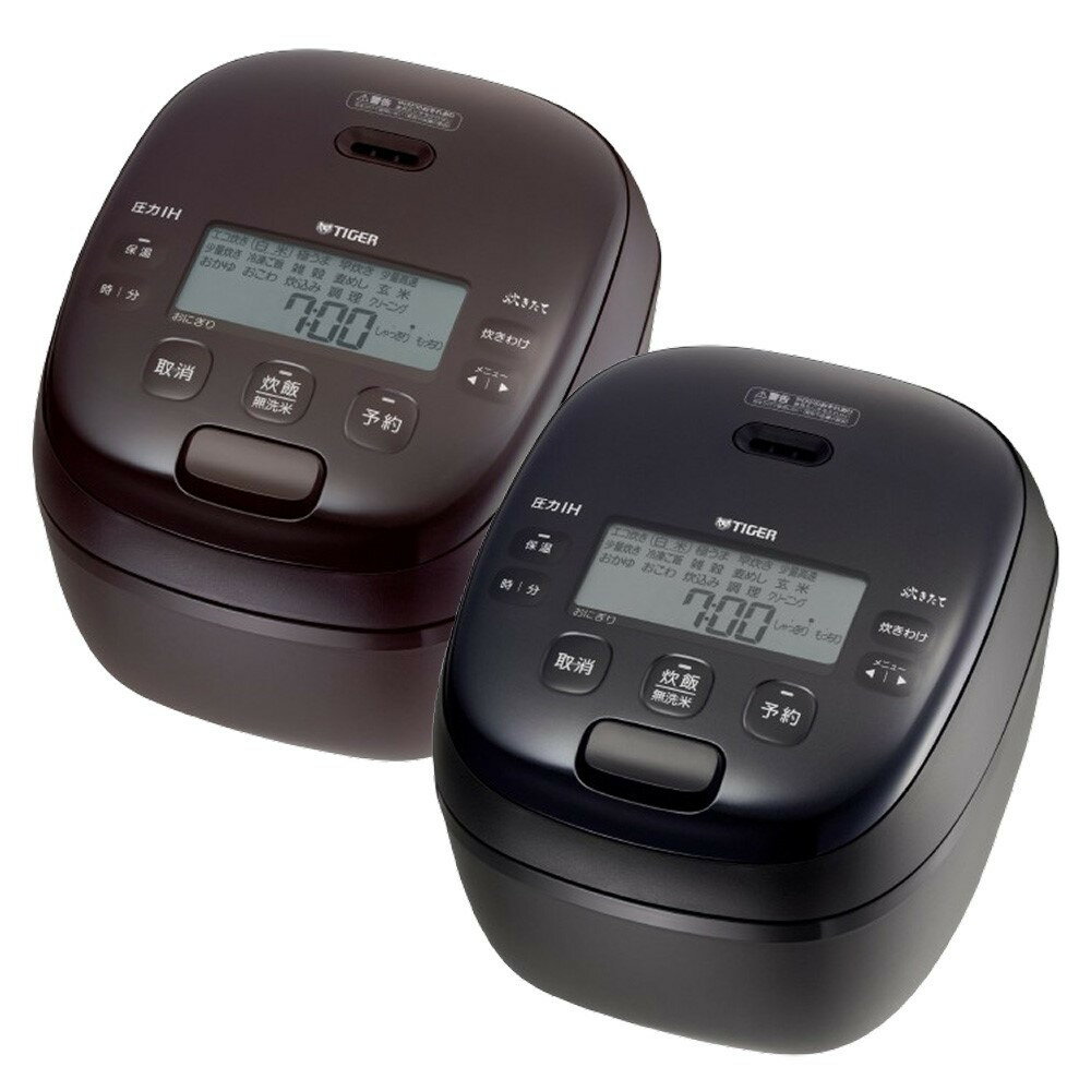 【2025年新製品】タイガー魔法瓶 圧力IH炊飯器 JRI-H100 5.5合炊き ブラック ディープブラウン