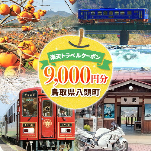 鳥取県八頭町の対象施設で使える楽天トラベルクーポン 9000円分