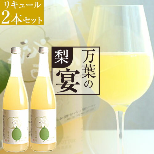 リキュール 鳥取県産梨リキュール「万葉の宴」2本セット 株式会社北岡本店《90日以内に出荷予定(土日祝除く)》鳥取県 八頭町 リキュール 送料無料