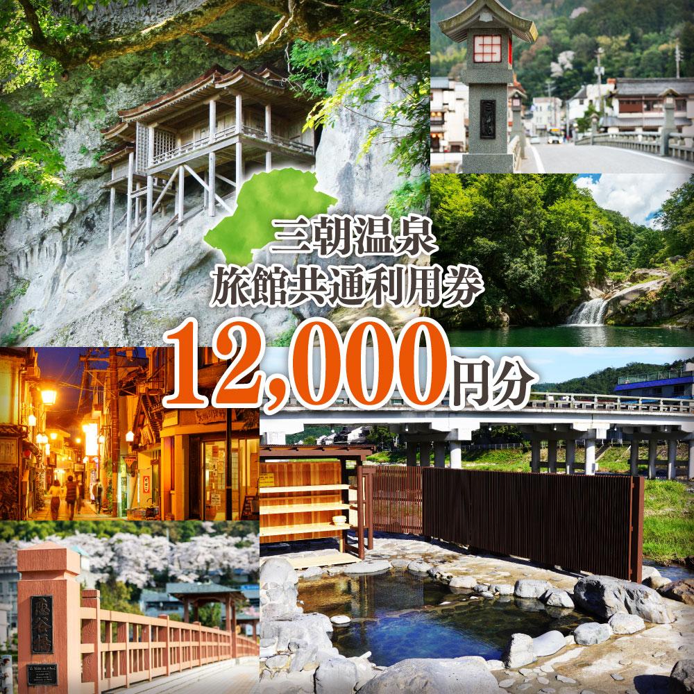 三朝温泉旅館共通利用券D（12000円分） | 温泉 観光 旅行 ホテル 旅館 クーポン チケット 予約 返礼品 支援 納税 宿泊券 旅行券 宿泊 トラベルクーポン トラベル 鳥取県 三朝町