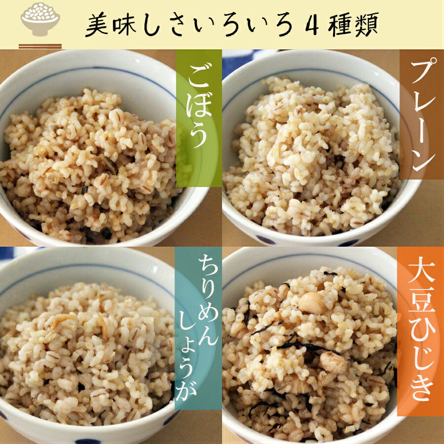 【ふるさと納税】GABA玄米もち麦ごはん4種セット（12パック）　AS05 - 画像2