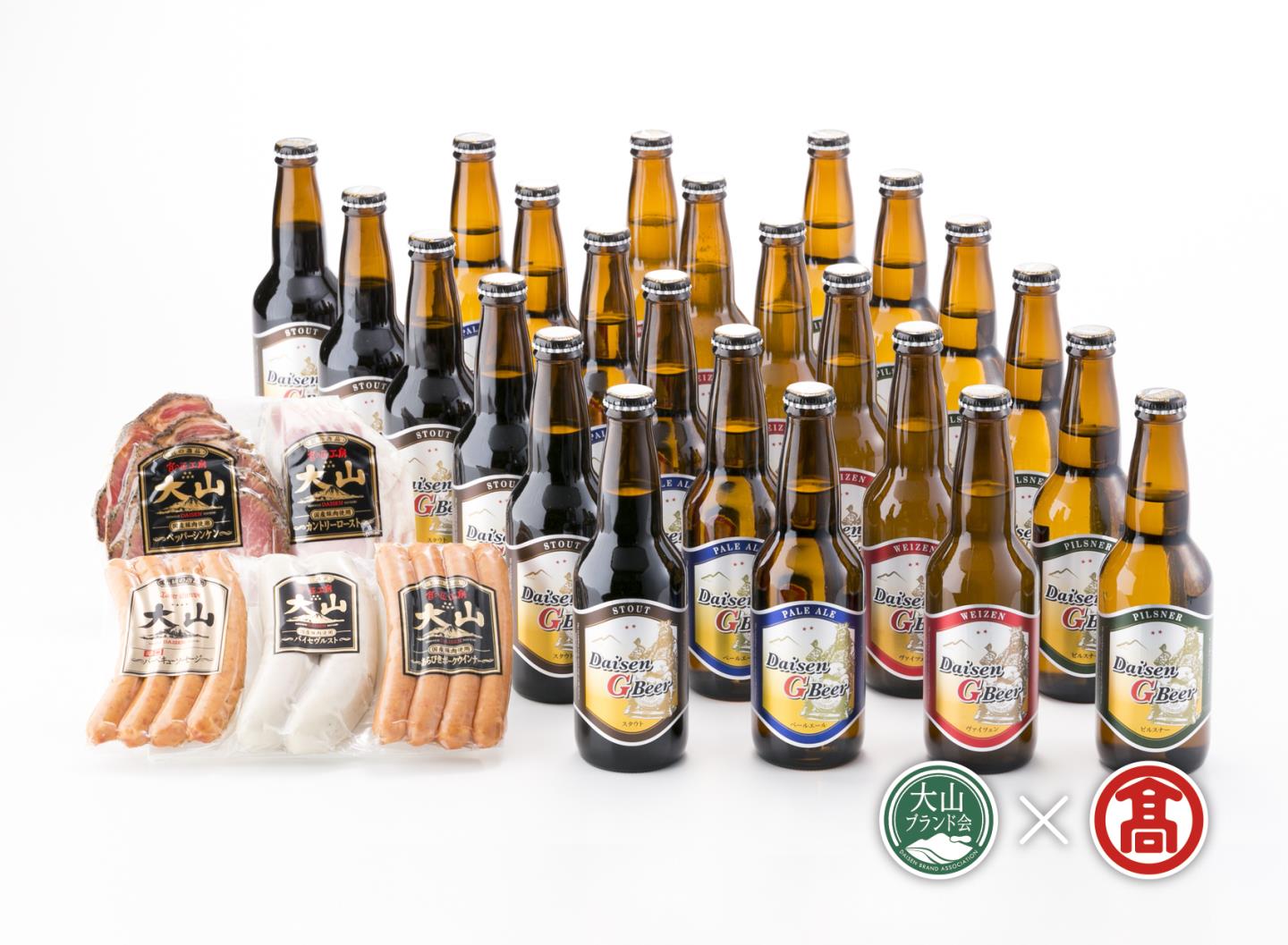 AX7＜大山Gビール＞頒布会　大山Gビール・大山ハム詰合せF【定期便3回】（大山ブランド会）