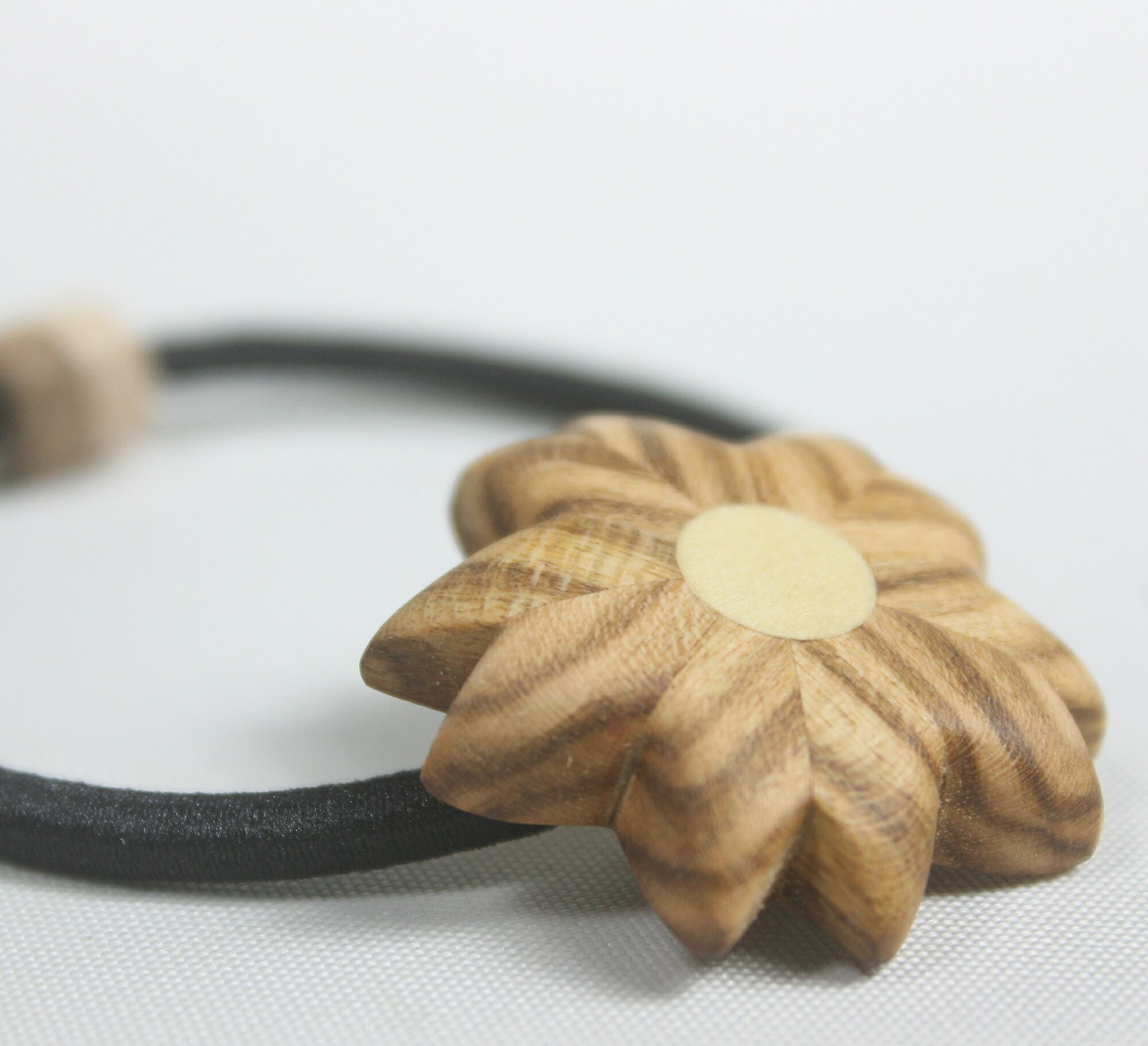 鳥取県南部町法勝寺の再生桜 桜 さくら 寄木 ヘアゴム ヘアアクセサリー 鳥取県南部町