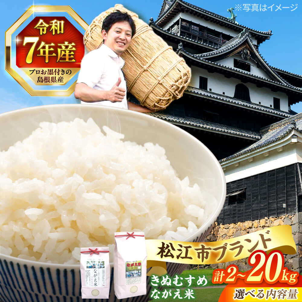 【令和7年産】米 炊きたてが美味しい！松江市産きぬむすめ「ながえ米」2kg〜20kg 島根県松江市/有限会社藤本米穀店[ALCG001]｜ 米 おこめ ごはん ご飯 飯 きぬむすめ ブランド米 食卓 おにぎり 白米 お米 産地直送 島根 松江 炊き込みご飯