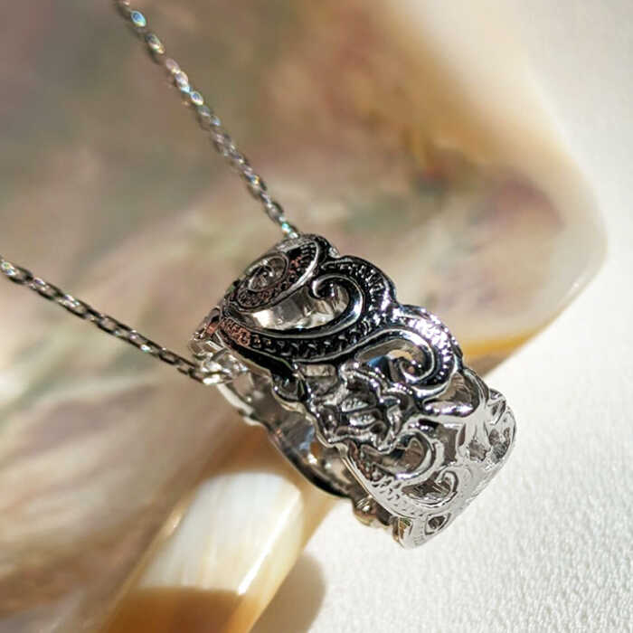 【ふるさと納税】アクセサリー ハワイアンジュエリー シルバー マリンリング兼ペンダント 島根県松江市/アーティストリー&アイ合同会社[ALFK002]｜ ハワイ ジュエリー アクセサリー リング ペンダント おすすめ 人気 名産品 お取り寄せ おすすめ ギフト 島根 松江 サムネイル3