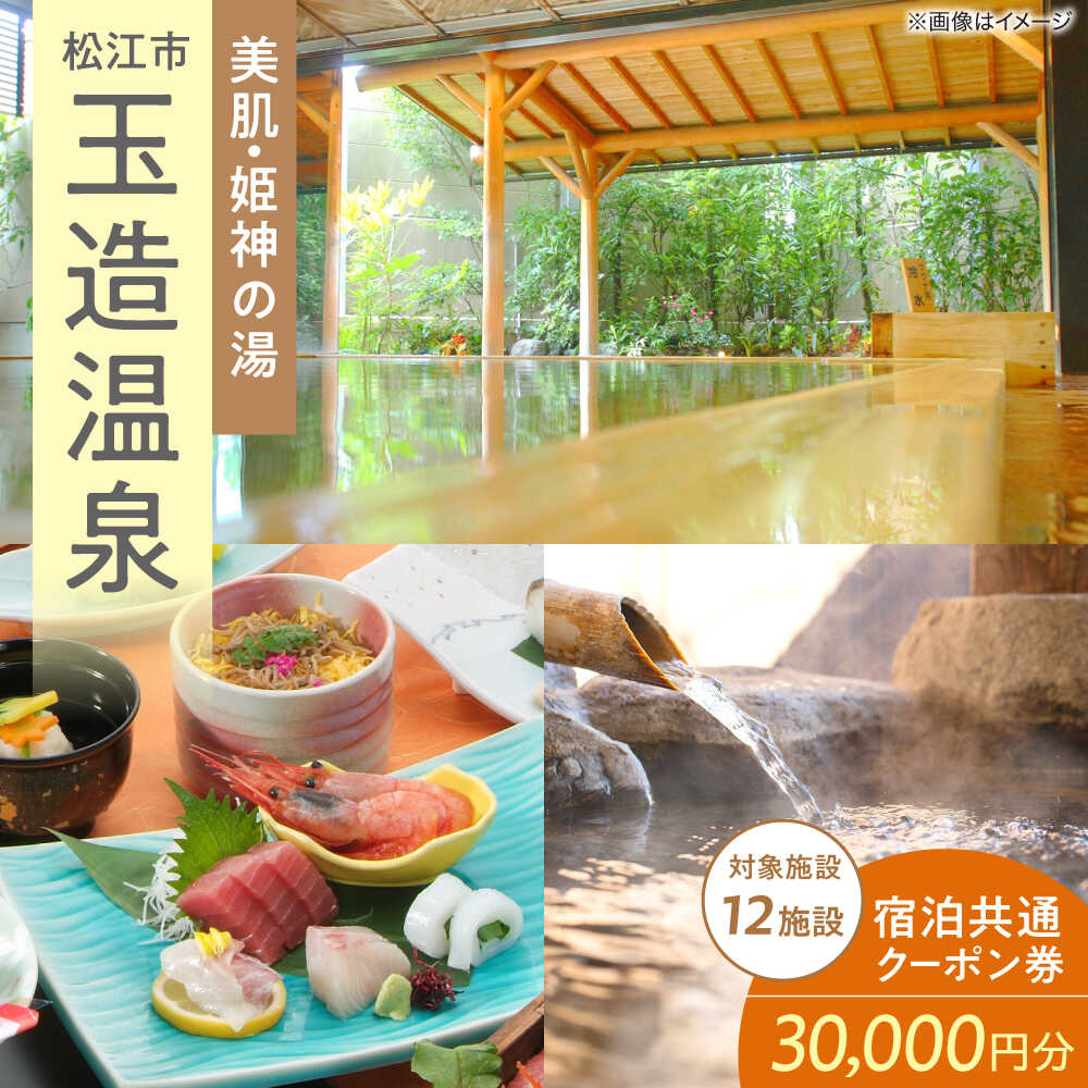 玉造温泉共通クーポン券 寄附額10万円 30000円分クーポン 島根県松江市/玉造温泉旅館協同組合[ALHN002]｜ 宿泊クーポン 観光 旅行券 ギフト 贈答 高級 温泉 島根 松江 宿泊 ホテル 旅館 人気 おすすめ 割引 チケット トラベル 宿 家族旅行 カップル旅行