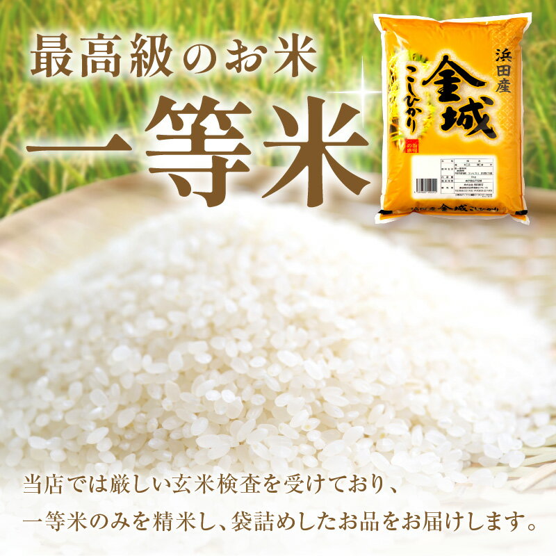 【ふるさと納税】【令和7年産】【新米先行予約】【数量限定】【定期便】浜田市金城町産「こしひかり」【5kg〜10kg/1回〜12回】＜2025年10月発送開始＞ 選べる 定期便 こしひかり お取り寄せ 特産 お米 精米 白米 ごはん ご飯 コメ 新生活 応援 準備 サムネイル2