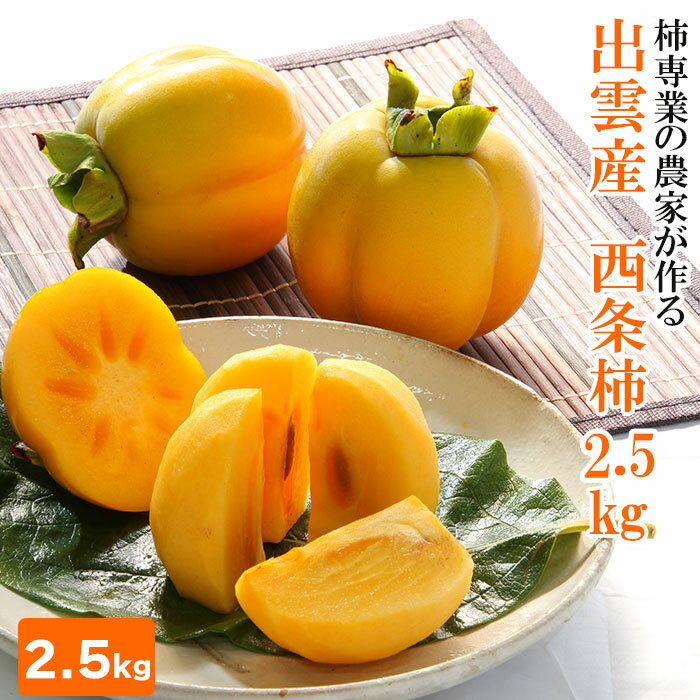 【柿専業の農家が作る】出雲産西条柿　2.5kg | 柿 かき 果物 くだもの ギフト 詰め合わせ フルーツ お取り寄せ 先行 予約 期間限定 島根県 出雲市