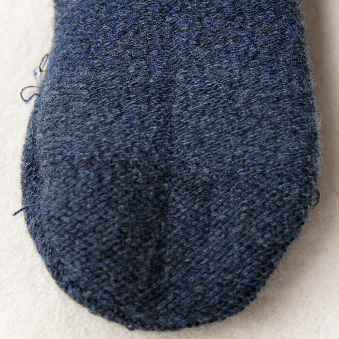 【ふるさと納税】 ひつじ飼いが作る ウールソックス 靴下 くつした ソックス 厚手 フリーサイズ 紡毛糸 ネイビー 紺色 羊 レディース メンズ 男女兼用 温活 冷え性 かわいい 島根県 大田市 サムネイル3