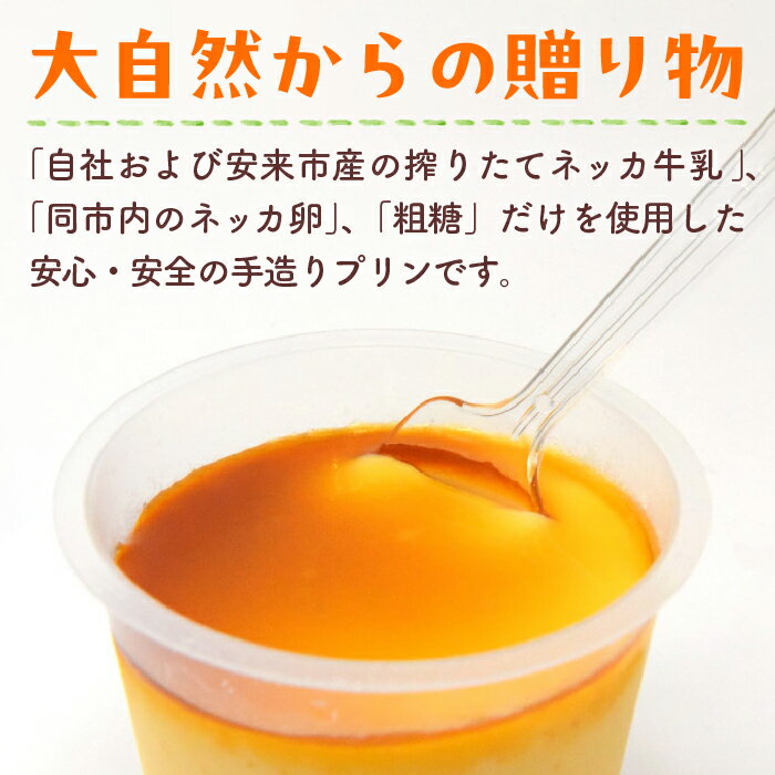 【ふるさと納税】手造りプリン6個セット【冷蔵 ネッカ牛乳 ネッカ卵 蒸しプリン ソース別 牧場 スイーツ おいしい ご褒美 おやつ 牧場 搾りたて グルメ お土産 自宅用 ギフト 贈り物 島根県 安来市】 - 画像2