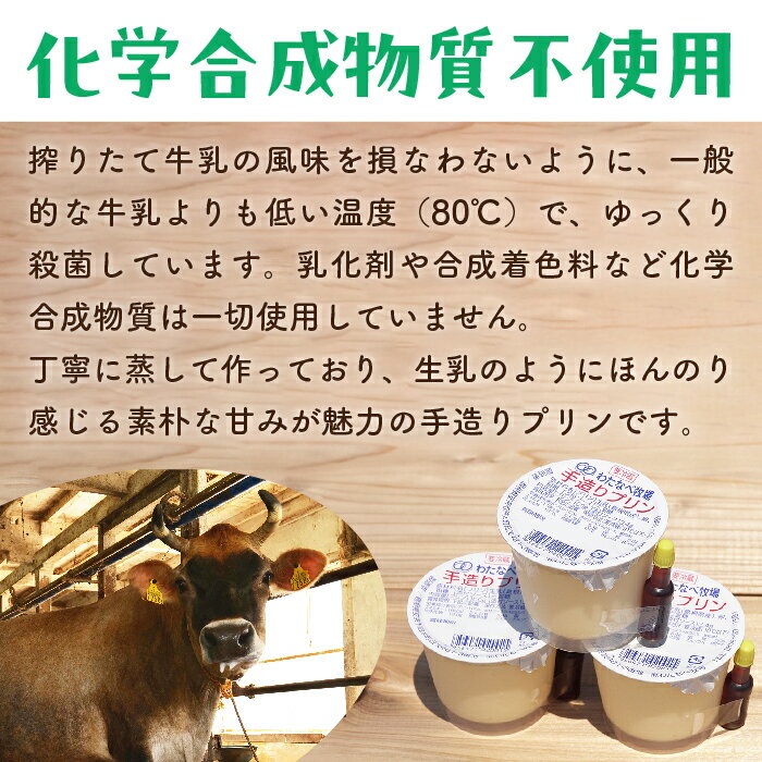 【ふるさと納税】手造りプリン6個セット【冷蔵 ネッカ牛乳 ネッカ卵 蒸しプリン ソース別 牧場 スイーツ おいしい ご褒美 おやつ 牧場 搾りたて グルメ お土産 自宅用 ギフト 贈り物 島根県 安来市】 - 画像3