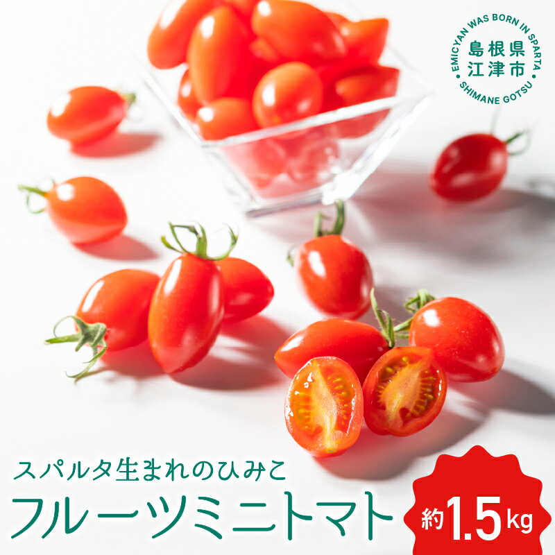 【先行予約】スパルタ生まれのひみこ ミニトマト 約1.5kg【GC-10】 【4月下旬以降順次発送】｜送料無料 スパルタ生まれのひみこ ひみこ ミニトマト フルーツトマト やさい 野菜 サラダ とまと トマト 完熟 新鮮 お弁当 贈物 産地直送 産地厳選 江津市｜