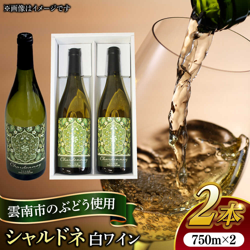 尺の内農園ワイン シャルドネ 2本セット | ワイン シャルドネ 農園 島根 2本セット 島根県雲南市/社会福祉法人　あおぞら福祉会[AIBU003]