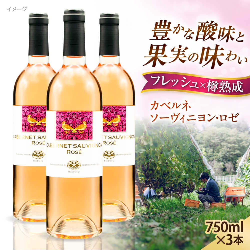 奥出雲葡萄園 カベルネソーヴィニヨン・ロゼ 3本セット 国産 ワイン セット 島根県雲南市/有限会社奥出雲葡萄園[AICS022] ロゼワイン 熟成 日本ワイン 国産ワイン 島根ワイン ブドウ 葡萄 お酒 酒 フルーティー 冷蔵 贈り物 人気 おすすめ 低温発酵