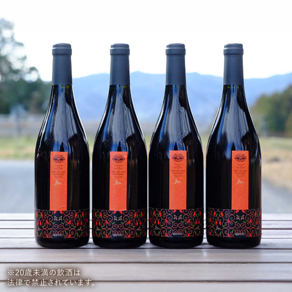 【ふるさと納税】奥出雲葡萄園 杜のワイン赤 4本セット 国産 ワイン セット 島根県雲南市/有限会社奥出雲葡萄園[AICS049] 赤ワイン 赤ワインセット ギフト 贈り物 プレゼント お祝い 日本ワイン 国産ワイン 島根ワイン 赤 ぶどう ブドウ 葡萄 お酒 酒 辛口 冷蔵 人気 サムネイル2