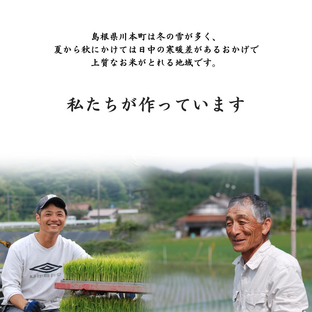 【ふるさと納税】令和7年産　米 しまね川本 こしひかり きぬむすめ 食べ比べセット各5kg（計10kg） 島根県 川本町産 コシヒカリ 老舗米屋 厳選 藤屋 - 画像3
