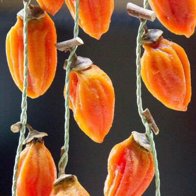 【ふるさと納税】有機JAS認証オーガニック西条柿で作った生干し柿+生干しつるし柿セット【1209769】 サムネイル3